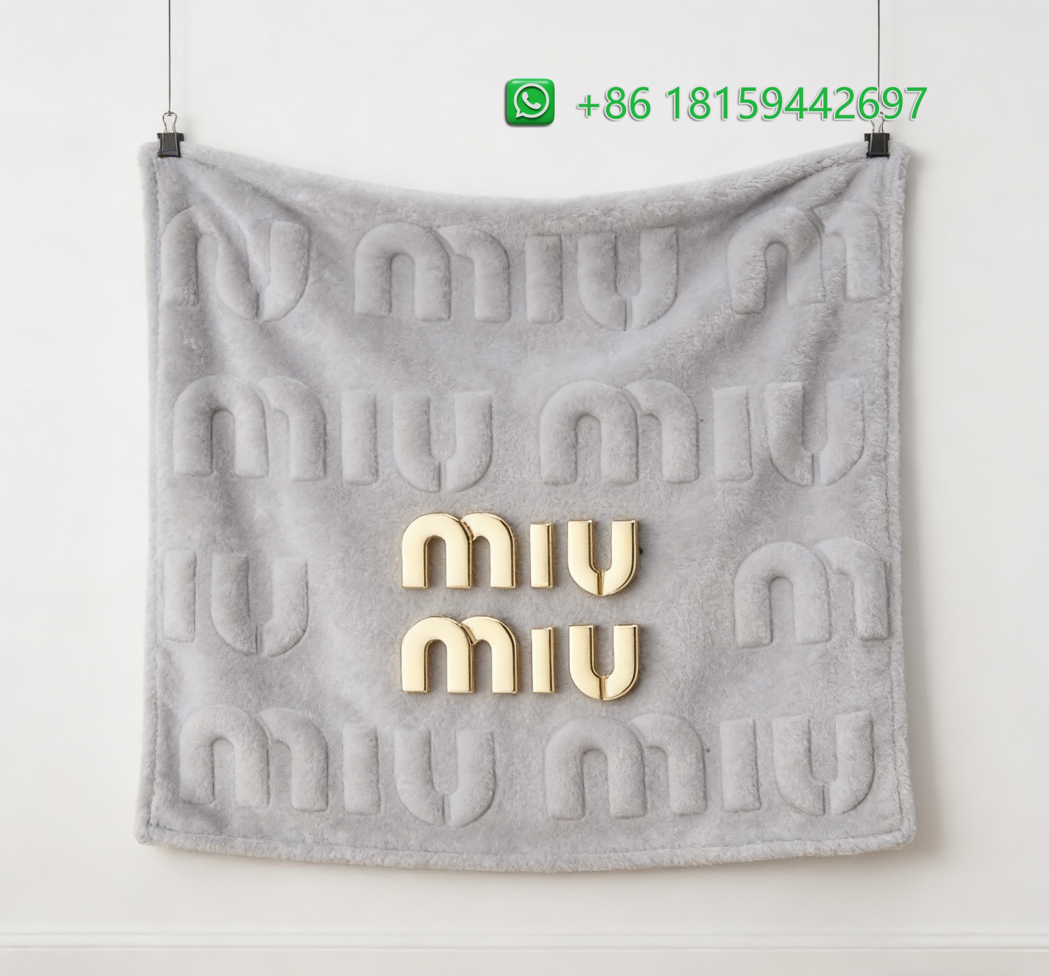 Miumiu Throw Blankets